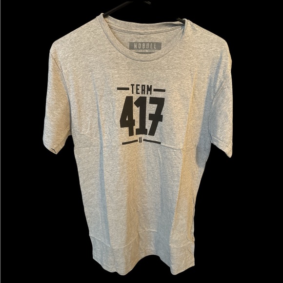 NOBULL Gray Team 417 Short Sleeve Tee - Picture 1 of 2